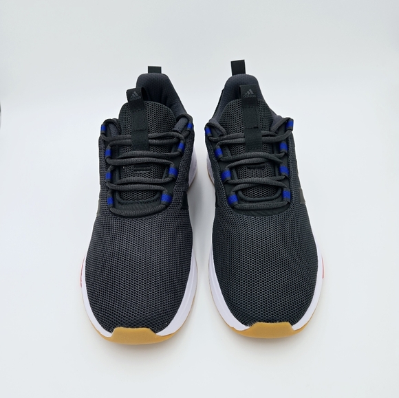 Adidas RACER TR23 Mens Running Shoes Carbon/CoreBlack/Royal Blue IG7328 - Picture 6 of 7